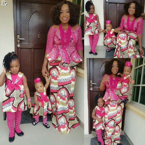 Mum and Kid In Beautiful Ankara Styles – styles 2d