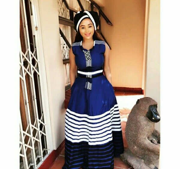 Beautiful Xhosa Umbhaco Layered Mermaid Dress – styles 2d
