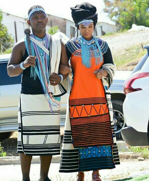 Beautiful Xhosa Umbhaco Layered Mermaid Dress – styles 2d