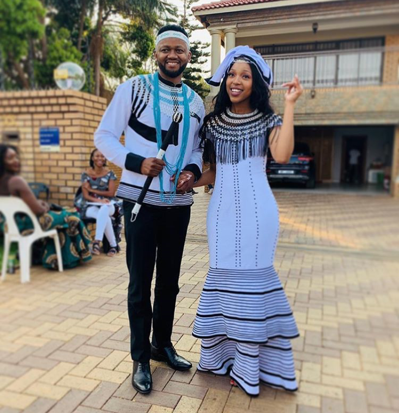 Xhosa Umbhaco Traditional Wedding Attire for Couple