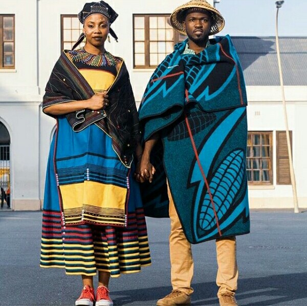 Beautiful Basotho Traditional Blanket Attire For Wedding Styles 2d