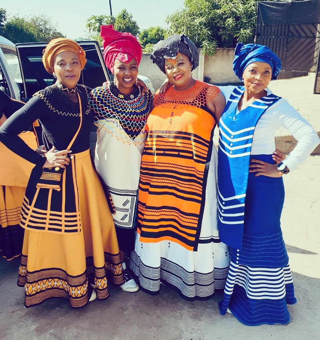 Umbhaco & Shweshwe Dress Modern Styles For Africans – styles 2d