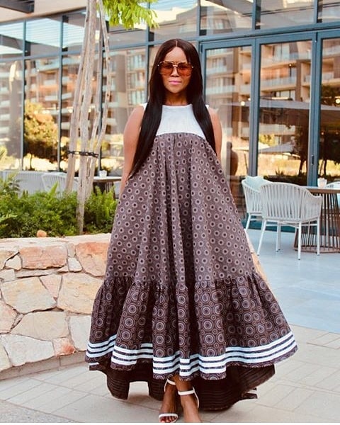 Best Lesotho Shweshwe Traditional Weddings Dresses Styles 2d