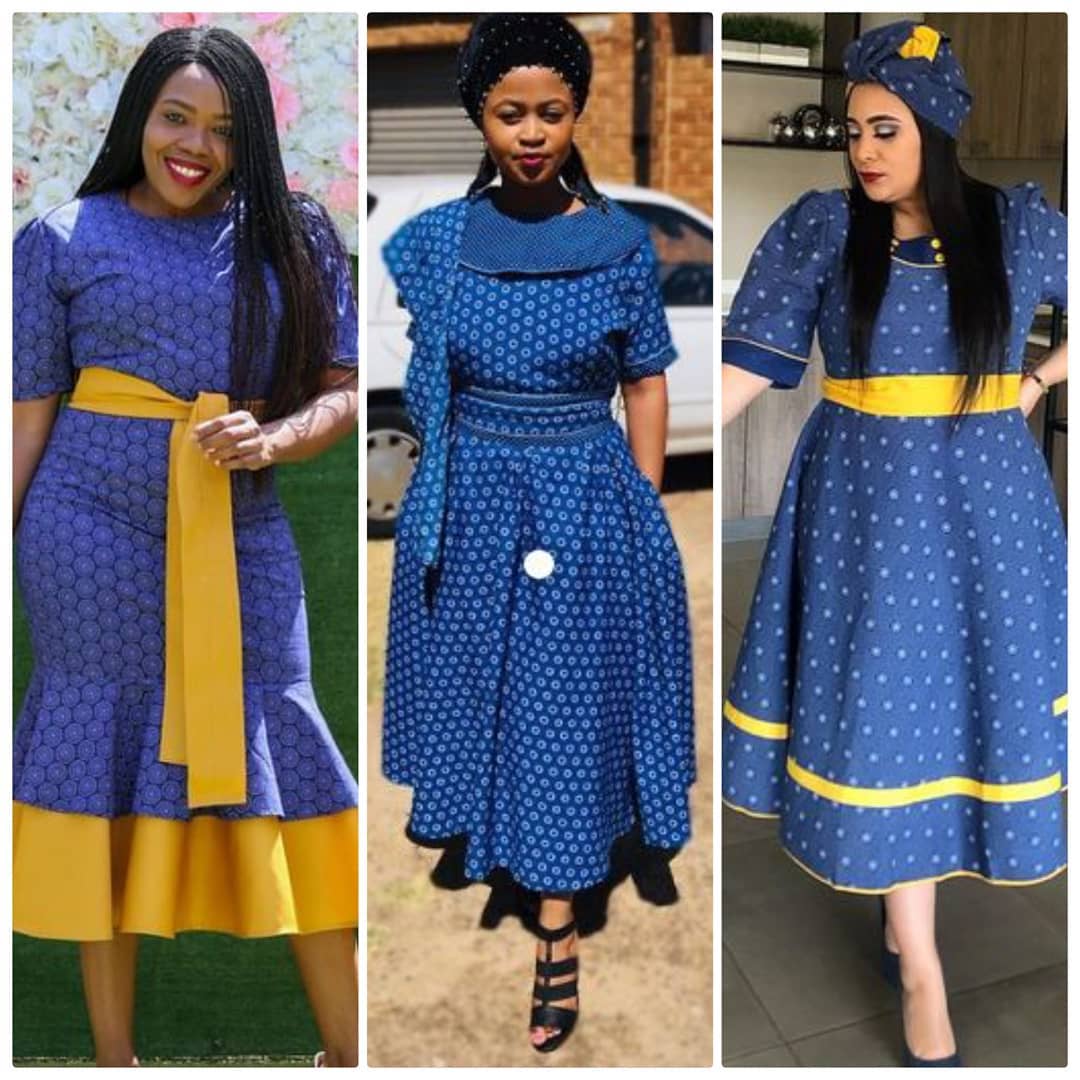Modern sotho shweshwe dresses designs 2020 – styles 2d