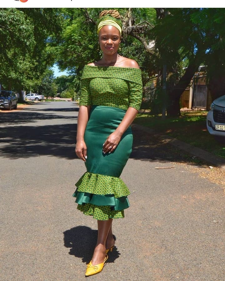 Lovely Tswana Traditional Attires For Wedding 2022 – Styles 2d