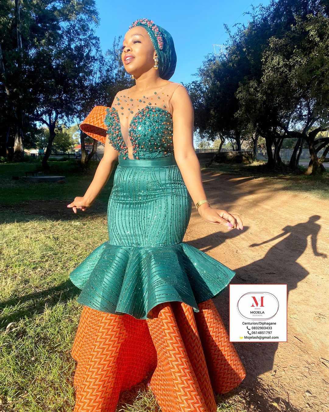 Beauty Trendy Sotho/Tswana Wedding Dresses 2024 styles 2d