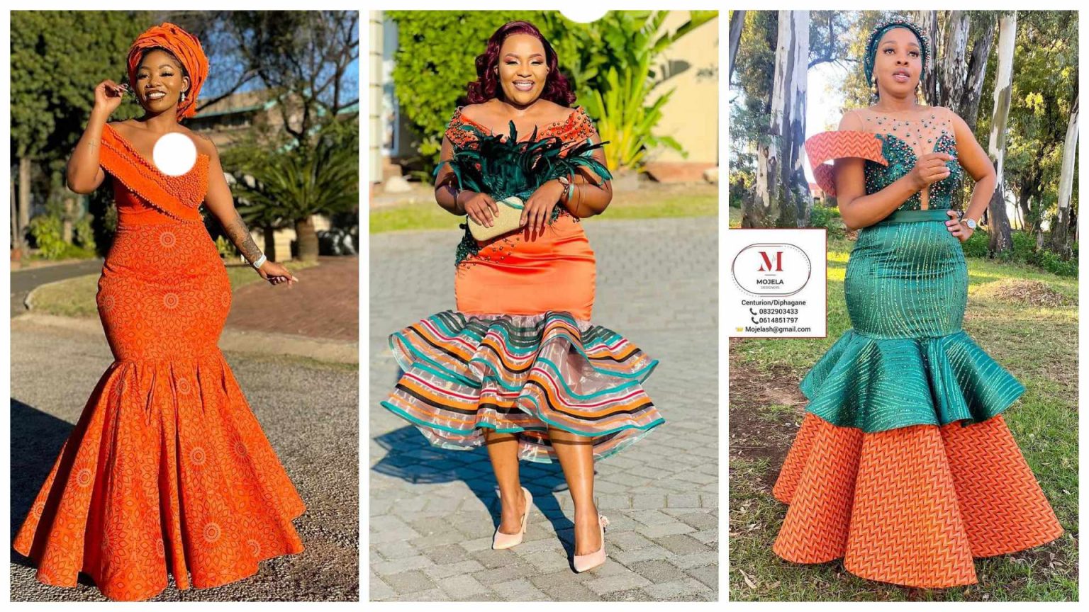 Beauty Trendy Sotho/Tswana Wedding Dresses 2024 styles 2d