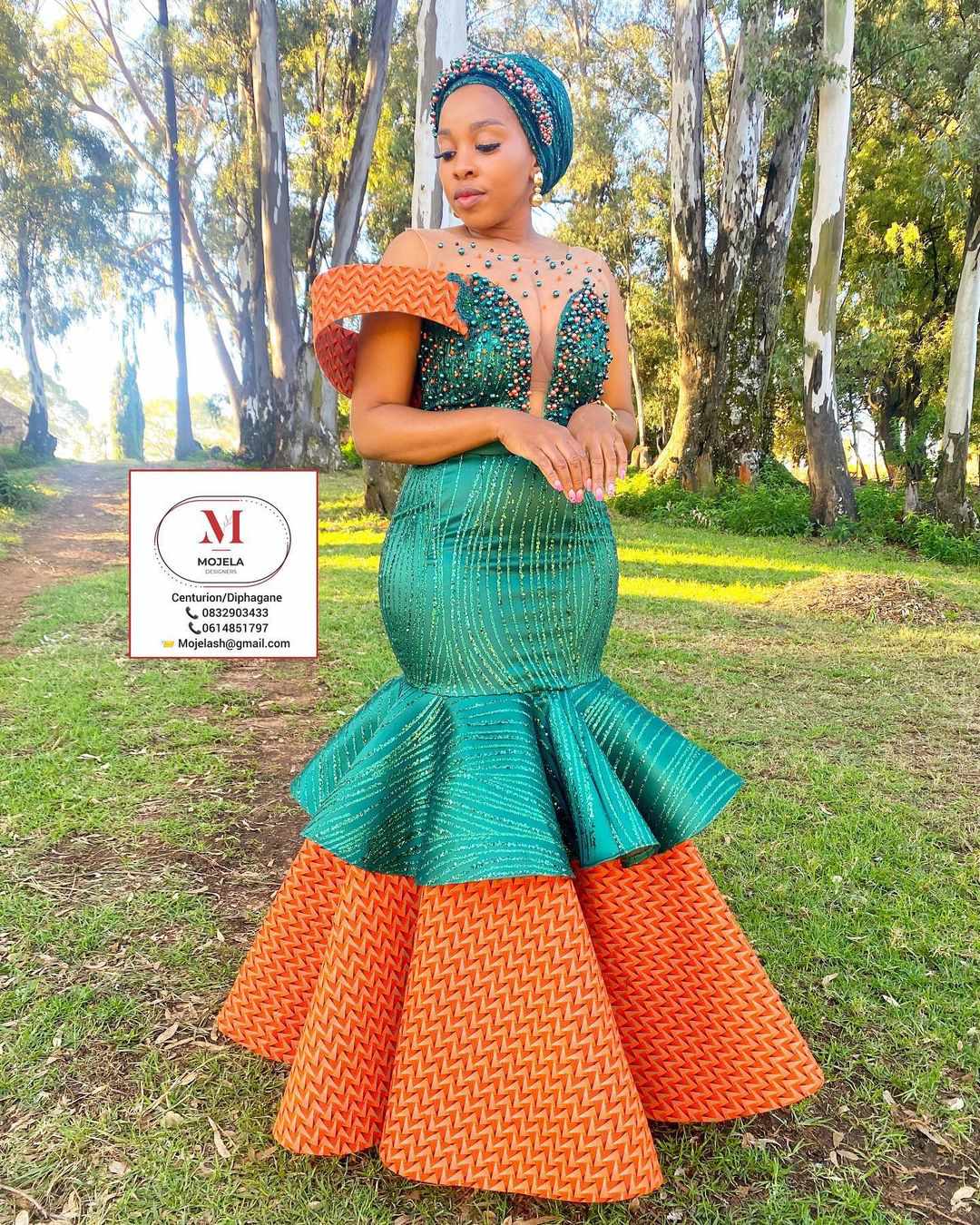 Beauty Trendy Sotho/Tswana Wedding Dresses 2024 styles 2d