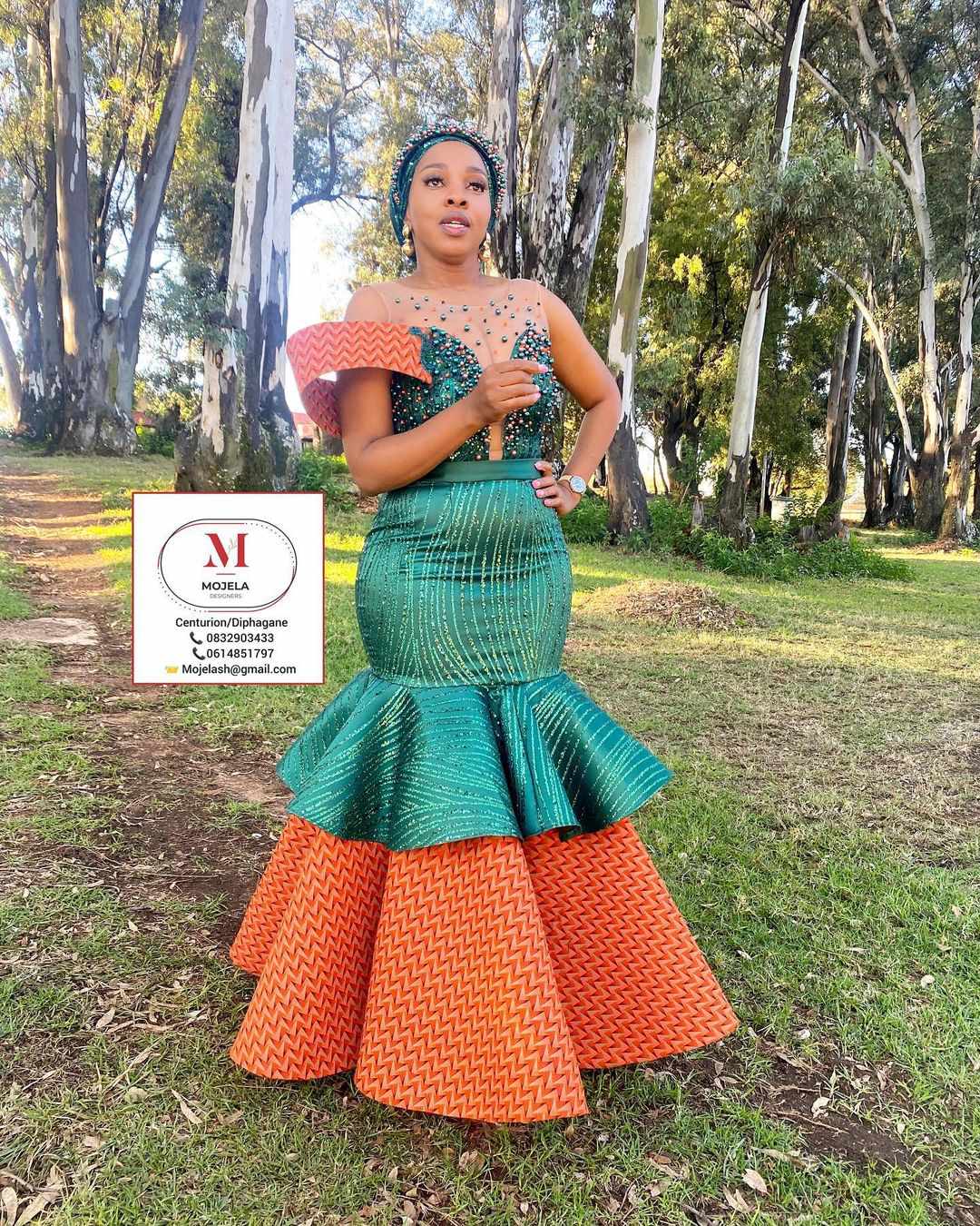 Beauty Trendy Sotho/Tswana Wedding Dresses 2024 styles 2d