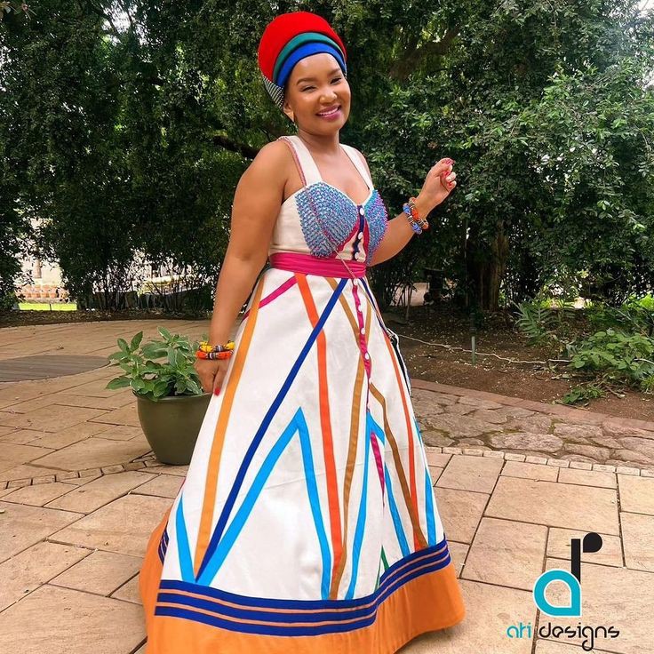 Trendy South African Maxhosa Dresses For Ladies – Styles 2d